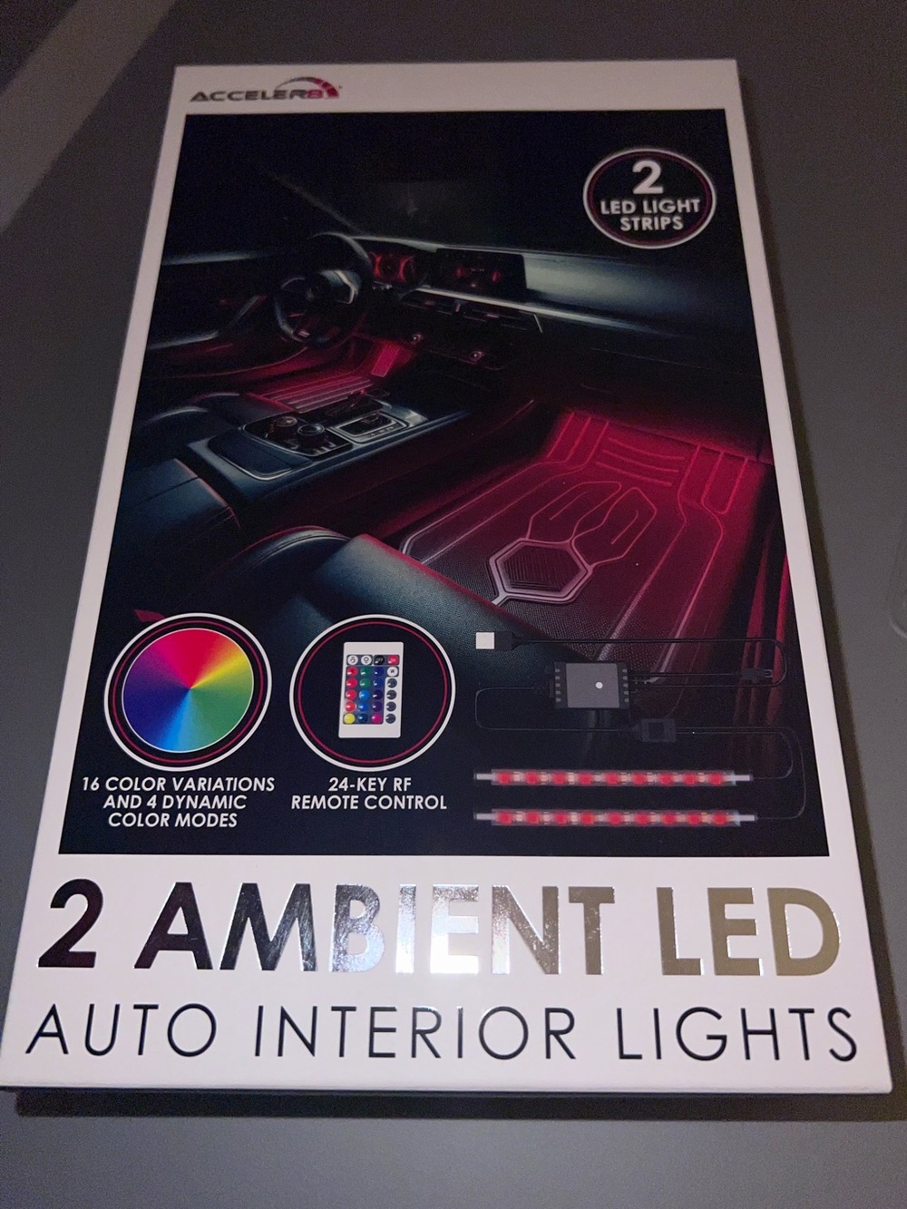 2-Pack Ambient LED Auto Interior Lights